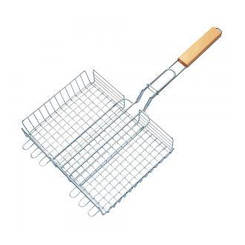 Решітка нержавіюча прямокутна для гриля, барбекю 320*250*50 мм Empire EM-0103