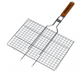 Решітка нержавіюча прямокутна для гриля, барбекю 360*250 мм Empire EM-0106