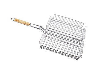 Решітка нержавіюча прямокутна для гриля, барбекю 440*330*60 мм Empire EM-0102