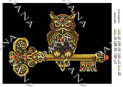 Схема для вишивки бісером Ключ мудрості