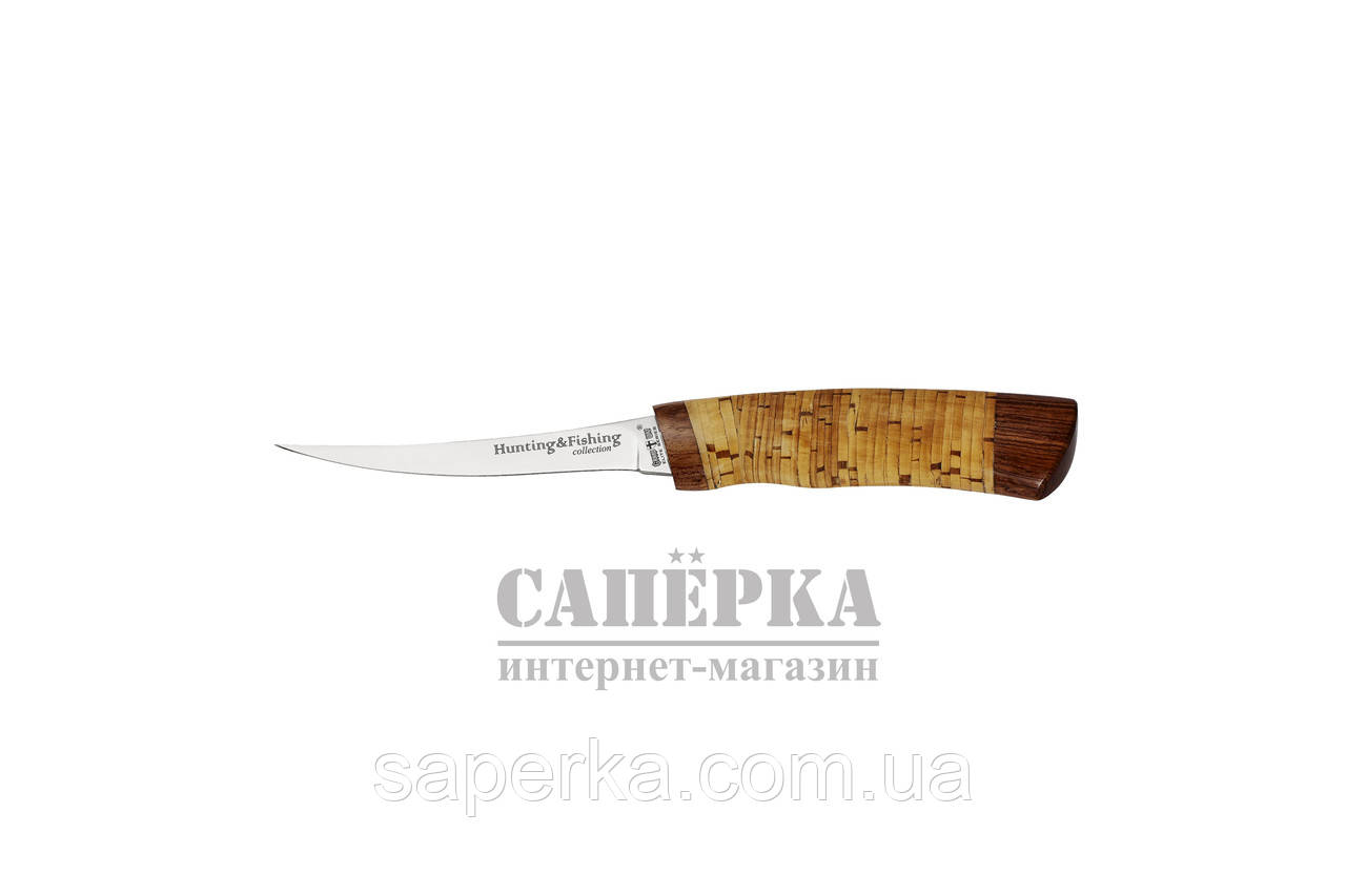 Ніж Рибальський-Філейний Grandway 2249 BLP. Колодка — береста