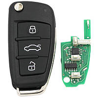 Викидний ключ для Audi 3 кнопки 8EO 837 220 L chip id48 315Mhz