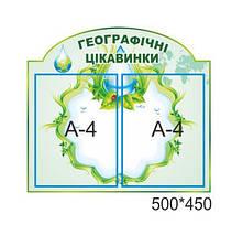 Стенд для кабінету географії "Географічні інтереси"