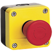 Пост кнопочный аварийный желтый LAY5/1, стоп грибок без фиксации, IP54, CNC