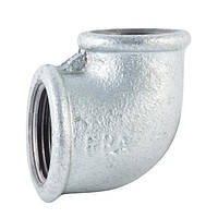 Чавунний перехідний кут 1/2"х3/4" внутрішня різь