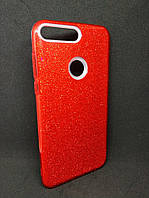 Чохол з блискітками для Huawei Y7 Prime 2018 Червоний