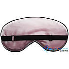 ОЧЕНКА! Маска для сну зі шовку Silenta Silk Рожева (Предоплата), фото 2