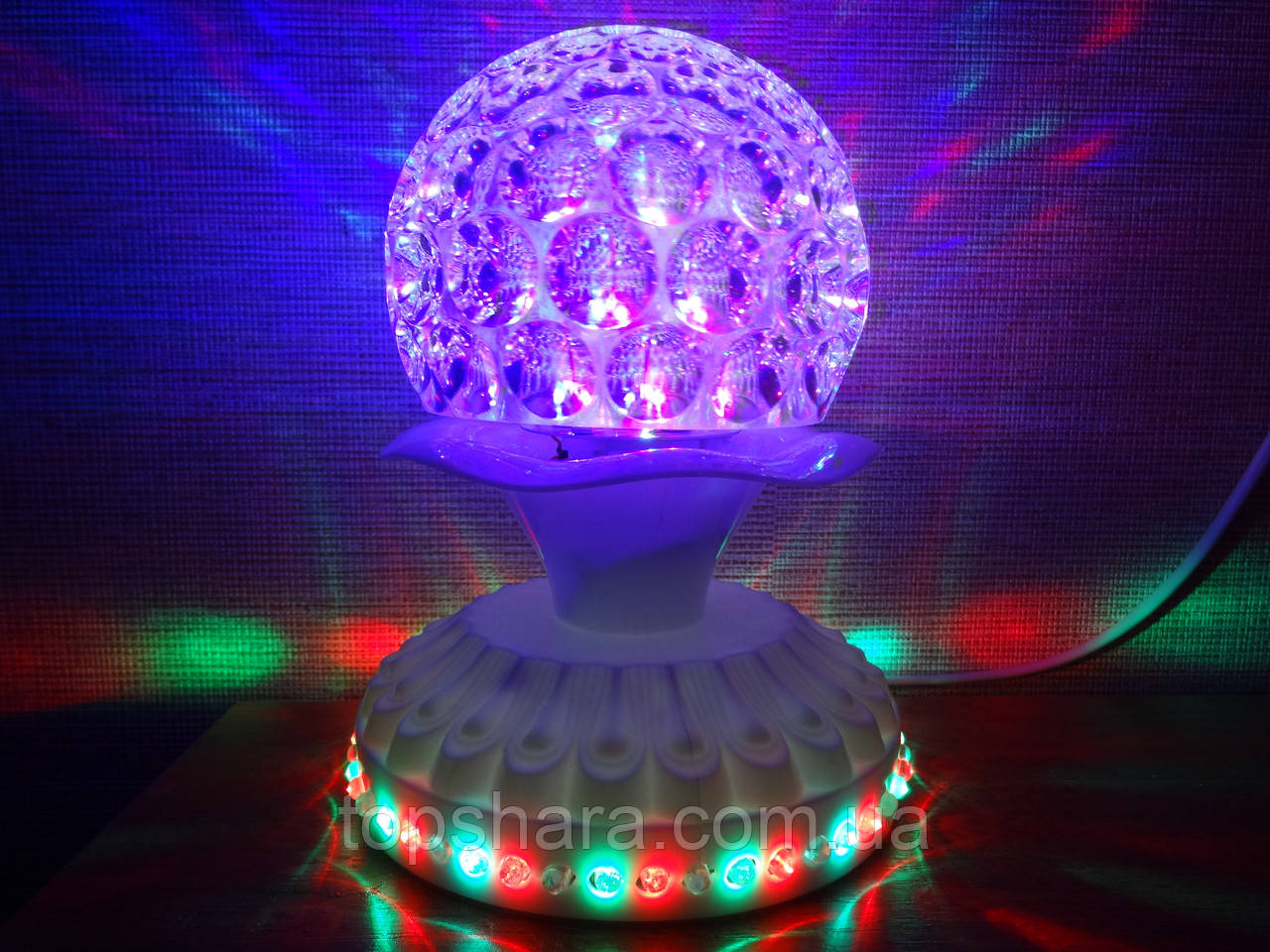 Диско лампа - шар вращающаяся LED Magic Ball Light - фото 3 - id-p869889038