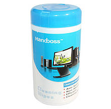 Серветки чистячі Handboss для оргтехніки туба 88 шт