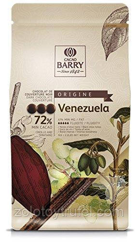 Шоколад чорний Venezuela 72% 100 г, Cacao Barry