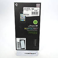 Декор. наклейка Spigen Leather Set Package iPhone 4/4S white [SGP06770] EAN/UPC: 880926380456