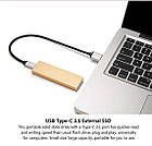 Ext SSD 120 ГБ Oscoo| Type-C - USB 3.0 | Зовнішній накопичувач | USB SSD 120 GB (OSC-MD-002), фото 3