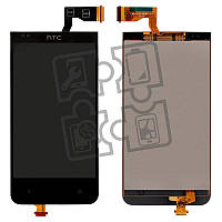 Дисплей для HTC Desire 300, HTC Desire 301e, модуль в зборі (екран і сенсор), чорний, оригінал