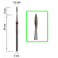 Алмазна насадка Свічка Red 1*5