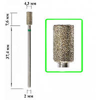 Алмазна насадка Циліндр Green 4,3*7,6