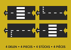 Waytoplay — Набір додаткових елементів "Прямні зони", 4 шт.