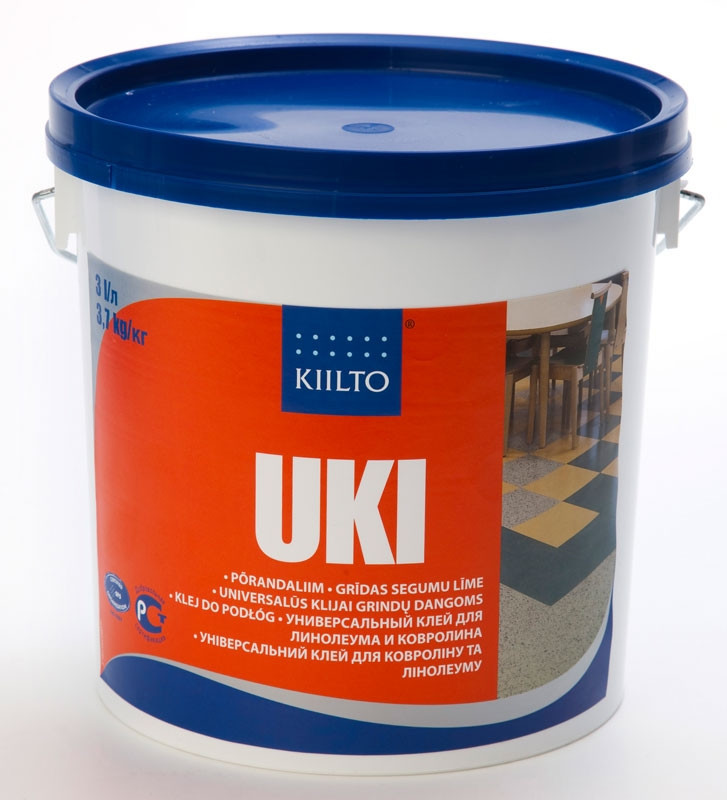 Клей для лінолеуму і ковроліну Kiilto Uki (Киилто Юкі) 3л., фото 1