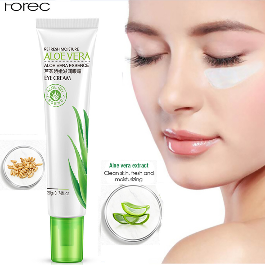 Крем для повік з алое Rorec Aloe Vera Essence Eye Cream, крем для очей