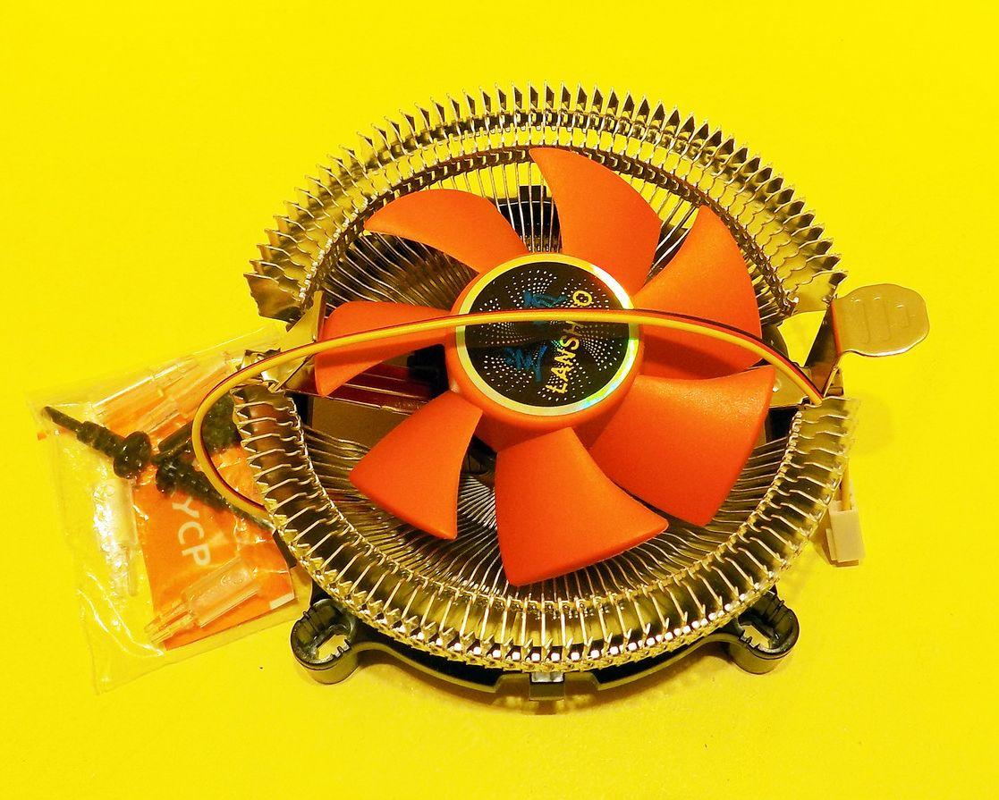 Універсальний Кулер для CPU Intel, AMD 103*45 мм 2200 rpm 22Dba Червоний, фото 1