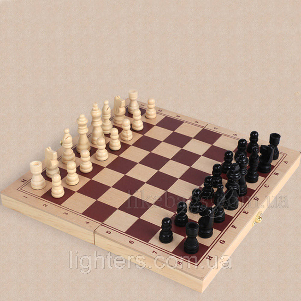 Настільна гра 3 в 1 шахи, шашки, нарди 40x20,5 см 62103