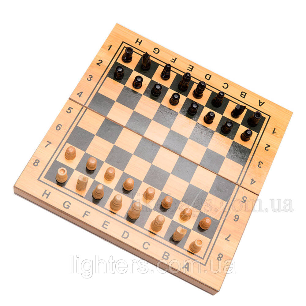 Ігровий набір 3 в 1 шашки, шахи, нарди 29,5x15 см 62104