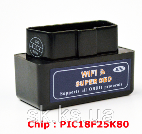 Super obd2 Бездротовий діагностичний сканер для авто ELM 327 Wi-Fi OBD2 / OBDII ELM327 V1.5