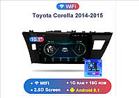 Junsun 4G Android магнитола для Toyota Corolla E180 2014-2015 wifi