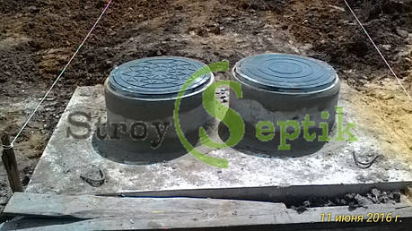 Бетонный монолитный септик для дома