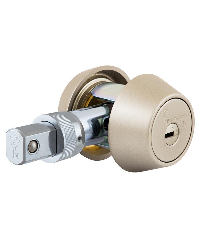 Замок врізний MUL-T-LOCK 1-WAY DEAD_BOLT HERCULAR SATIN_NICKEL UNIV BS60/70мм *MT5+ 3KEY DND5I_BLUE_(Ізраїль)