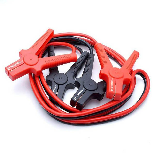 Пускові проводу 300А, 2.5 м, до -40°C, чохол INTERTOOL AT-3041