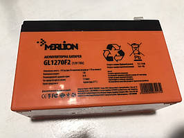 Гелевий акумулятор Merlion 12V 7Ah GL1270F2