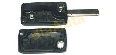 Корпус ключа Peugeot 207 307 308 407 пежо 607, фото 3