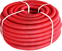 Труба гофрированная тяжелая (750Н) e.g.tube.pro.11.16 (50м).red, красная