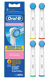 Sensitive clean EBS17 (4 штуки) насадки для зубної електричної щітки Oral-B