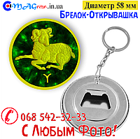 Брелок-відкривашка 58 мм. Знаки Зодіака Овен