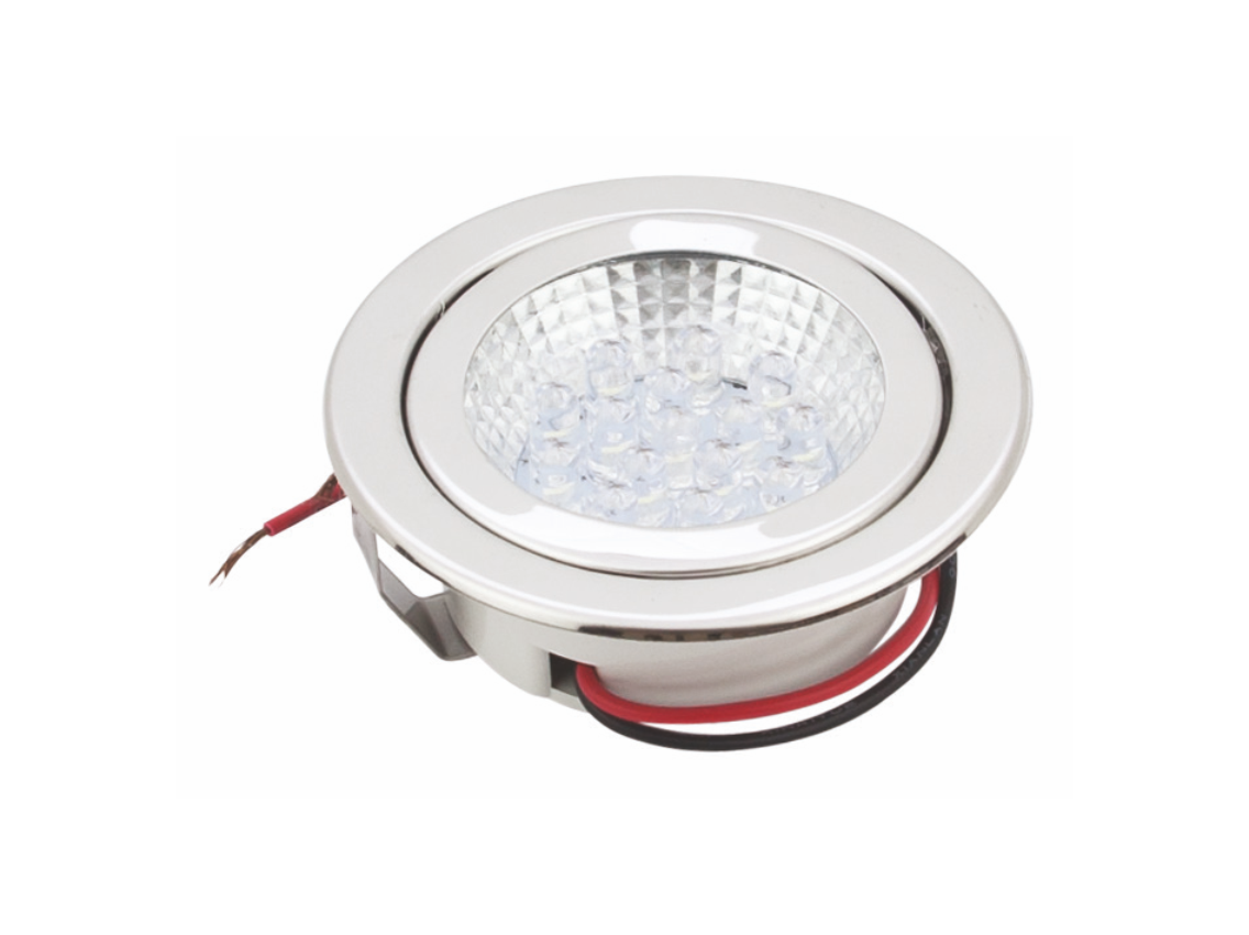 Підсвічування LED одинарна GIFF SD-15 220V білий холодний світ, нержавіюча сталь