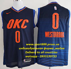 Вишиванка чоловіча майка Nike Westbrook №0 (Уестбрук) Oklahoma City Thunder