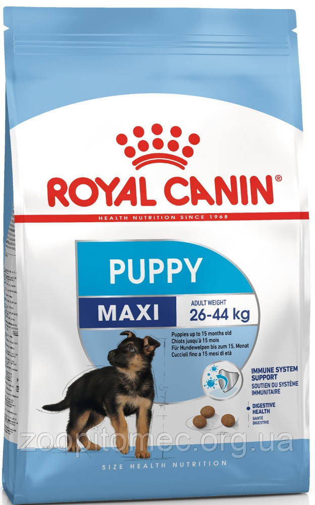 Корм Royal Canin (Роял Канін) MAXI PUPPY для цуценят великих порід до 15 місяців, 4 кг