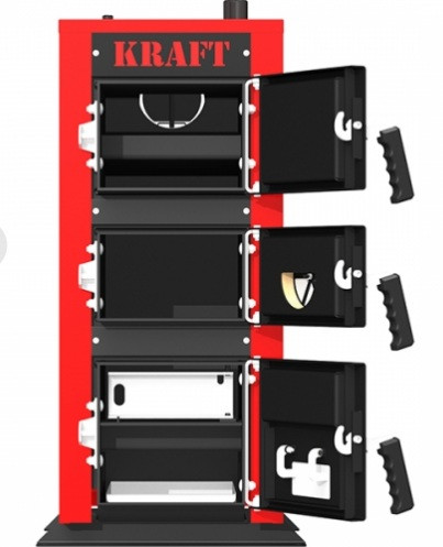 Котел тривалого горіння Kraft серія E new 16 кВт (Крафт)