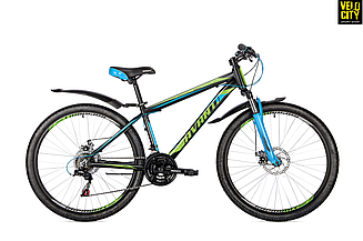 Велосипед Avanti SPRINTER 26" чорно зелений з синім