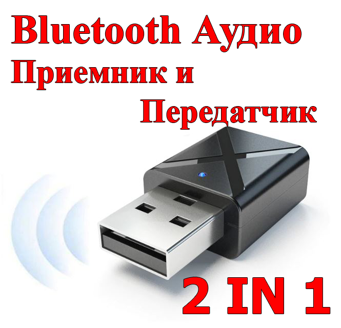 Bluetooth аудіо приймач-передавач KN320 2 in 1