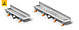 Душовий канал МСН з вертикальним фланцем, решітка Бейзік, сухий сифон DN40, h65 мм, L850 мм, CH-850ВN3, фото 2