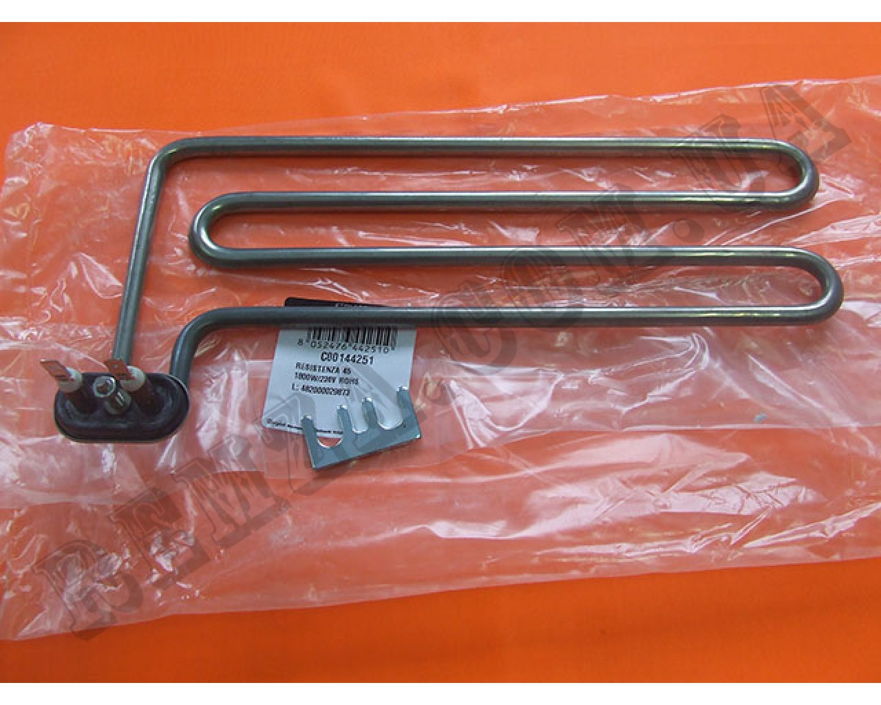 Тен посудомийної машини Indesit, Ariston 290мм 1800Вт, C00144251 (482000029873), фото 1