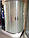 Душова кабіна напівкругла Liveno MARGO з піддоном у комплекті, скло матове з візерунком, 90 см, фото 4