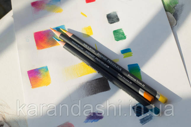 Набір кольорових олівців DERWENT Procolour, 12 цв. у металі DW-2302505, фото 2