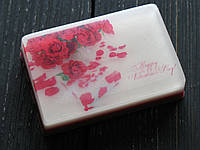 Оригінальне сувенірне мило ручної роботи з картинкою "З Днем святого Валентина"