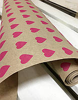 Крафт папір подарункова в асортименте, 0.7 х 50 метрів. 70 грам/м2. LOVE & home