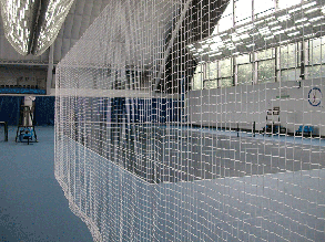 Сітка ЄВРО капрон D 2,6 мм осередок 10 см загороджувальна без вузлова огороджувальна для спортмайданчиків, фото 2