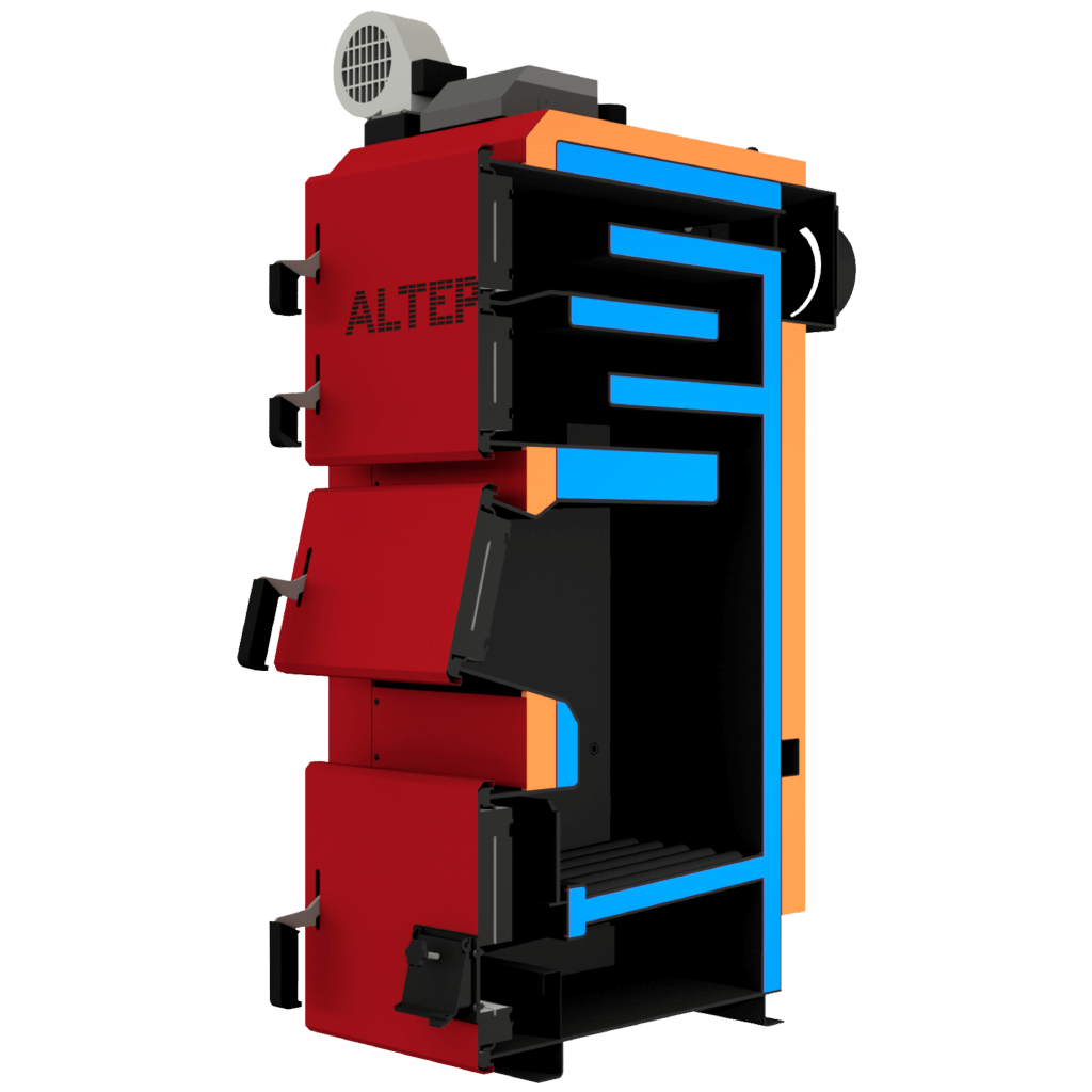 Твердопаливний котел тривалого горіння Альтеп Duo plus 50 кВт