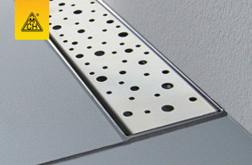 Душовий канал МСН з вертикальним фланцем, решітка Краплі, сухий сифон DN40, h65 мм, L850 мм, CH-850DN3